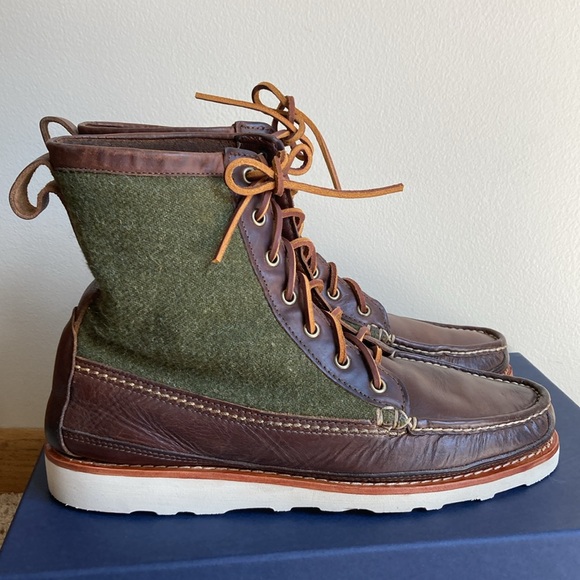 Oakstreet Bootmakers Wool Quarter Moccasin Boots MIUSA. Freshly Recrafted @ OSB - Picture 4 of 11
